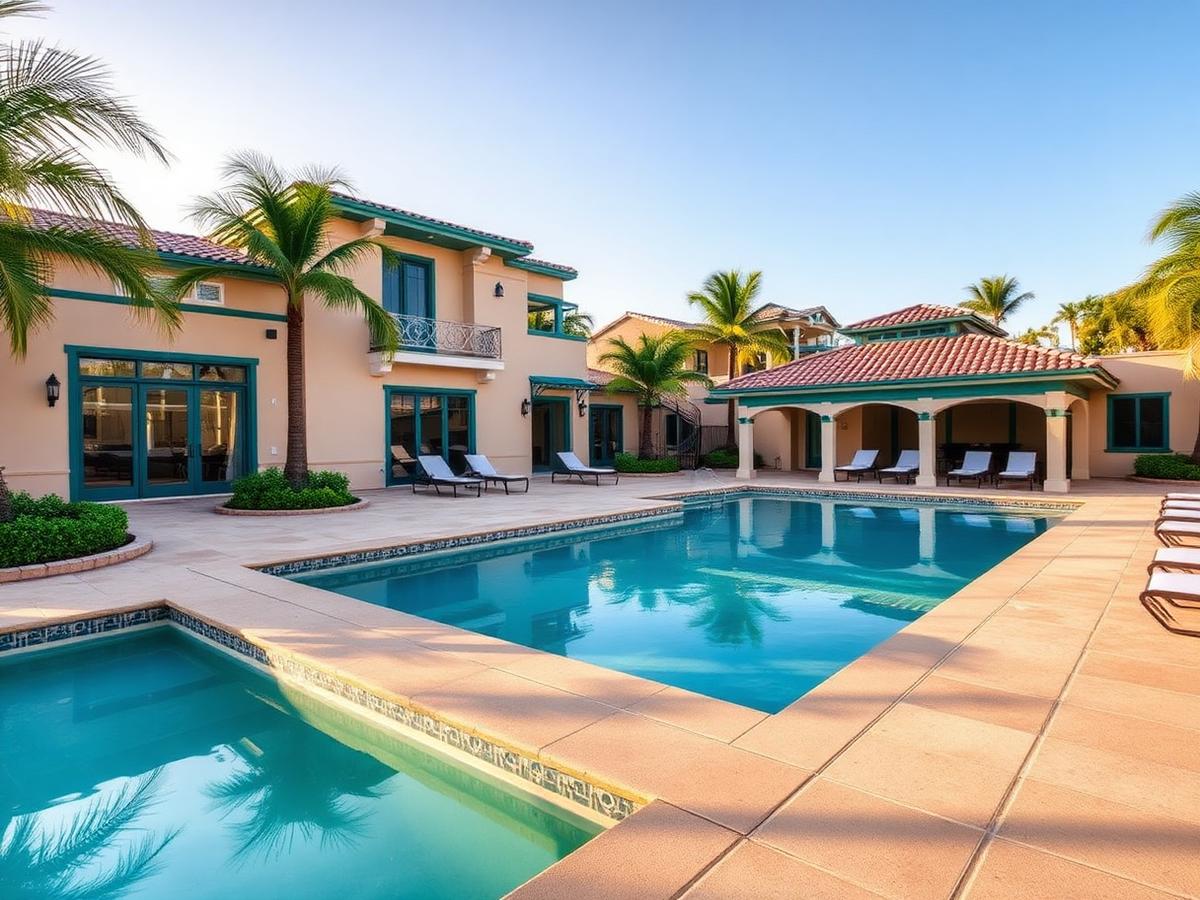 Rendering of the Prime Cove pool and pool house